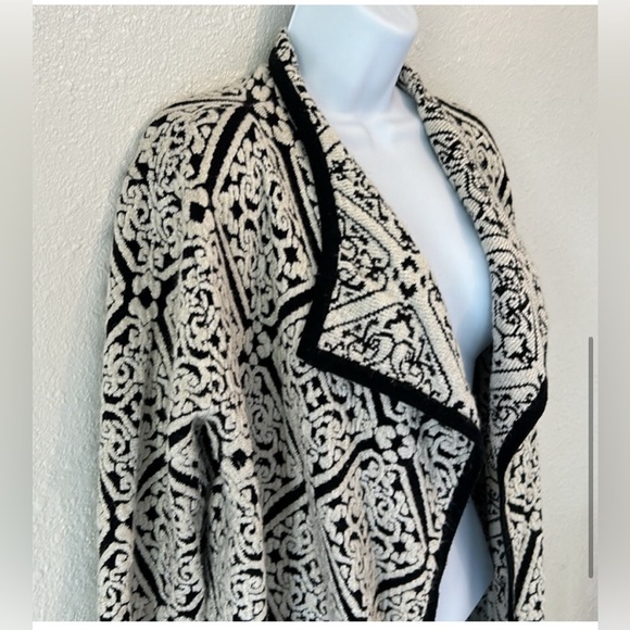 Orange Fashion Village Draped Tapestry Cardigan - Picture 5 of 11